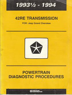 Jeep 1993 1 / 2 - 1994 Grand Cherokee 42RE Transmission Diagnostic Procedures - Softcover