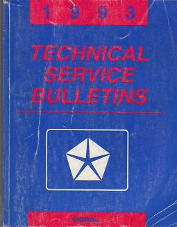 1993 Chrysler / Dodge / Plymouth / Jeep / Eagle Technical Service Bulletins