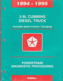 1994 - 1995 5.9L Cummins Diesel Truck Powertrain Diagnostic Procedures