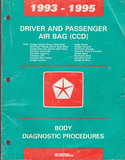 1993 - 1995 Chrysler / Dodge / Plymouth Driver and Passenger Airbag (CCD) Body Diagnostic Procedures