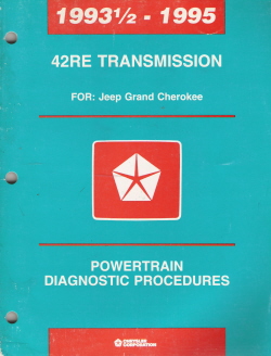 1993 - 1995 Chrysler 42RE Transmission Powertrain Diagnostic Procedures Manual - Softcover