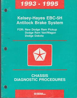 1993 - 1995 Dodge Ram Pickup / Van / Wagon / Dakota Kelsey Hayes EBC - 5H  Antilock Brake System Chassis Diagnostic Procedures