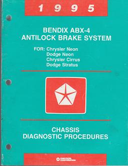 1995 Chrysler Neon / Cirrus / Dodge Neon / Stratus Bendix ABX4 - 4 Antilock Brakes System Chassis Diagnostic Procedures
