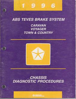 1996 Chrysler Town & Country / Dodge Caravan / Plymouth Voyager ABS Teves Brake System Chassis Diagnostic Procedures