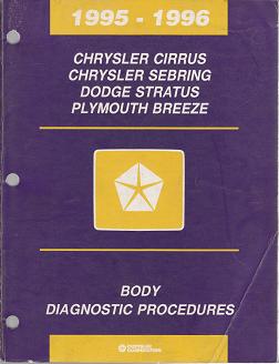 1995  - 1996 Chrysler Cirrus / Sebring / Dodge Stratus / Plymouth Breeze Body Diagnostic Procedures