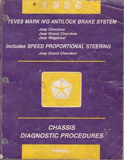 1996 Jeep Cherokee / Grand Cherokee / Wagoneer Teves Mark IVG Antilock Brakes System Chassis Diagnostic Procedures