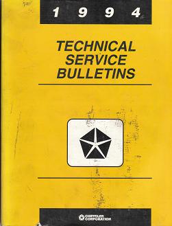 1994 Chrysler Technical Service Bulletins