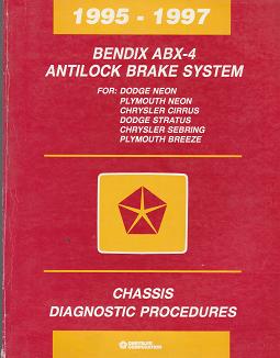 1995-1997 Chrysler Cirrus / Sebring / Dodge Stratus / Neon / Plymouth Neon / Breeze Bendix ABX-4 Antilock Brake Sysytem Chassis Diagnostic Procedures