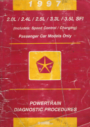 1997 Chrysler, Dodge, Plymouth, and Eagle Passenger Car Factory Powertrain Diagnostic Procedures