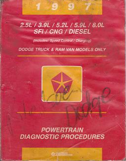 1997 Dodge Ram Truck / Van / Dakota 2.5L / 3.9L / 5.2L / 5.9L / 8.0L SFI / CNG / Diesel Powertrain Diagnostic Procedures
