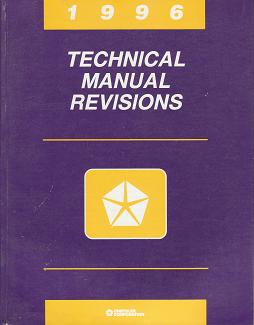 1996 Chrysler / Dodge / Plymouth / Jeep / Eagle Technical Manual Revisions