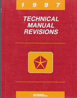 1997 Chrysler Technical Manual Revisions