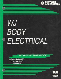 1998 Jeep WJ Body Electrical Technician Workbook
