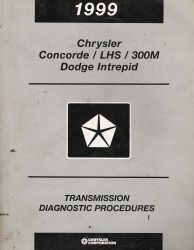 1999 Chrysler Concorde, LHS, 300M & Dodge Intrepid Transmission Diagnostic Procedures