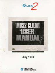 1998 Chrysler MDS2 Client User Manual