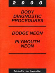 2000 Dodge Neon and Plymouth Neon Factory Body Diagnostic Procedures Manual