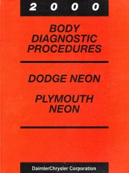 2000 Dodge Neon and Plymouth Neon Factory Body Diagnostic Procedures Manual