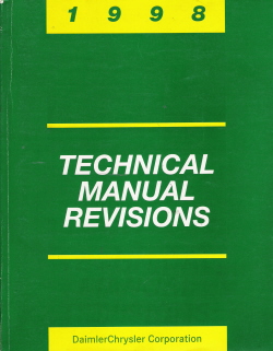 1998 Chrysler Technical Revisions Manual