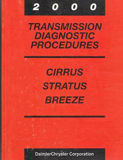 2000 Chrysler Cirrus / Dodge Stratus / Plymouth Breeze Transmission Diagnostic Procedures