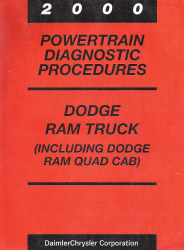 2000 Dodge Ram Truck (Including Quad Cab) Powertrain Diagnostic Procedures