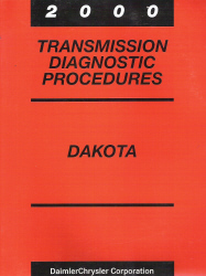 2000 Dodge Dakota Transmission Diagnostic Procedures