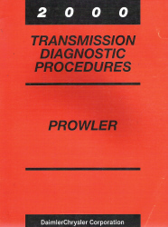 2000 Plymouth Prowler Factory Transmission Diagnostic Procedures
