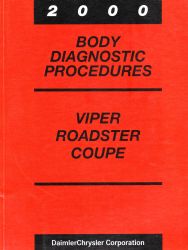 2000 Dodge Viper, Roadster and Coupe Factory Body Diagnostic Procedures Manual