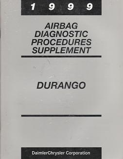 1999 Dodge Durango Airbag Diagnostic Procedures Supplement