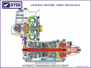 GM 4T80-E 18 X 24 Color Cutaway - Poster