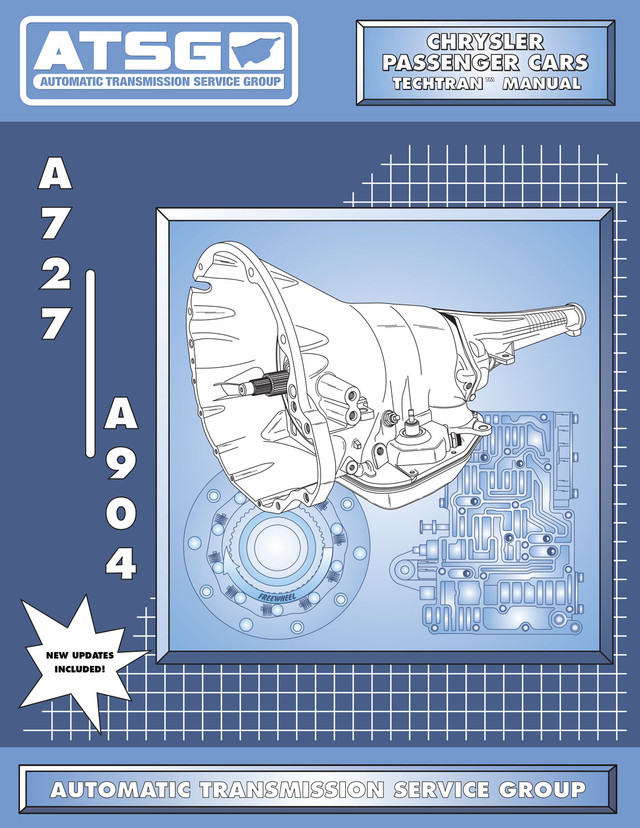 Chrysler A727, A904 Transmission ATSG Rebuild Manual - Softcover