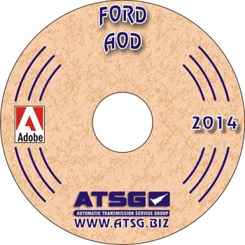 Ford, Mercury AOD Transmission ATSG Rebuild Manual on CD-ROM