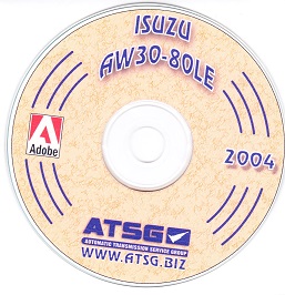 Isuzu AW30-80LE Transmission Rebuild & Overhaul Manual on CD-ROM