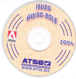 Isuzu AW30-80LE Transmission Rebuild & Overhaul Manual on CD-ROM