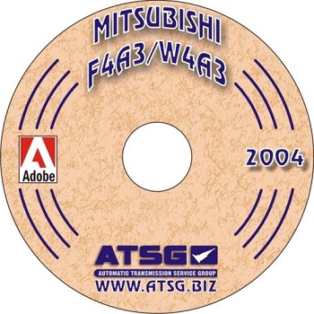 Mitsubishi, Hyundai F4A3 / W4A3 (F4A33, W4A33, W4A32) Automatic Transaxle ATSG Rebuild Manual on CD-ROM