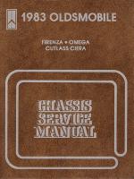 1983 Oldsmobile Chassis Service Manual: FWD Cutlass Ciera, Firenza & Omega