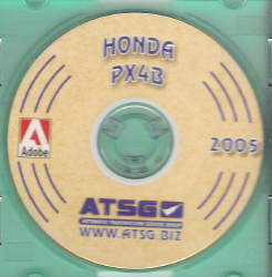 Honda PX4B, APX4, MPWA, MP1A (3 Shaft Transaxle) Computer Control ATSG Rebuild Manual - CD-ROM