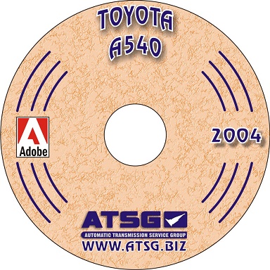 Toyota A540E Transmission ATSG Rebuild Manual on CD-ROM