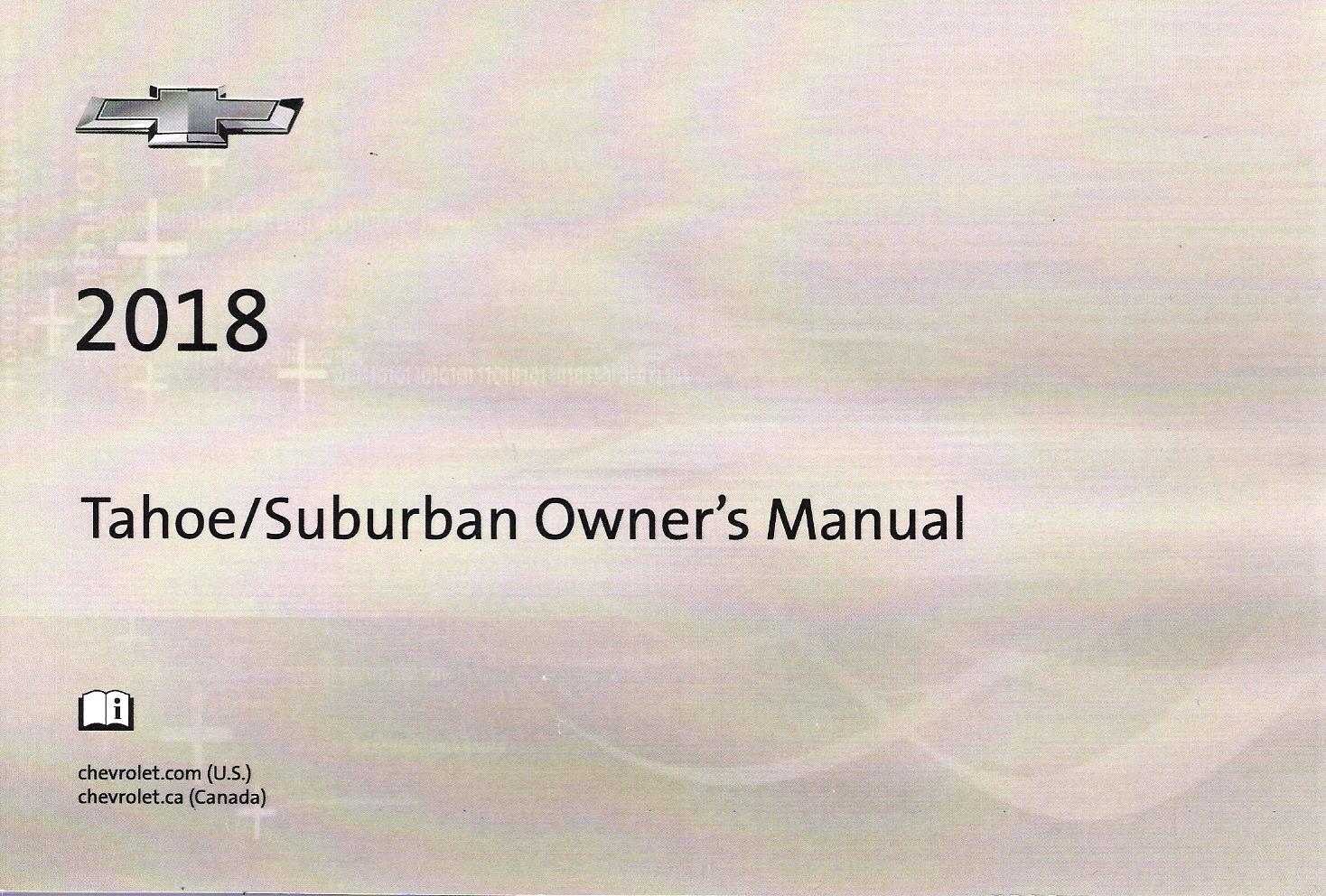 2018 Chevrolet Tahoe & Suburban Owner's Manual