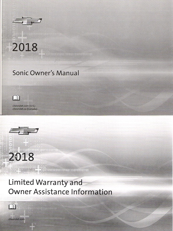 2018 Chevrolet Sonic Owner's Manual Portfolio