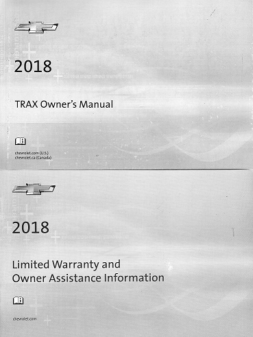 2018 Chevrolet Trax Factory Owner's Manual Portfolio