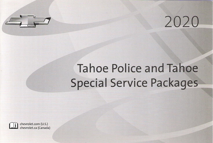2020 Chevrolet Tahoe Police & Tahoe Special Service Packages Owners Manual