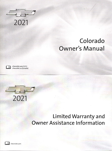 2021 Chevrolet Colorado Owner's Manual Portfolio