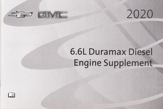 2020 Chevrolet / GMC 6.6L Duramax Diesel Engine Supplement Owner's Manual