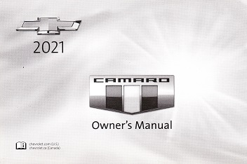 2021 Chevrolet Camaro Owner's Manual Portfolio