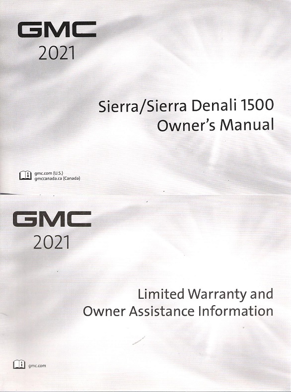 2021 GMC Sierra 1500 Owner's Manual Portfolio