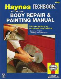 Automotive Body Repair & Painting Manual Haynes Techbook