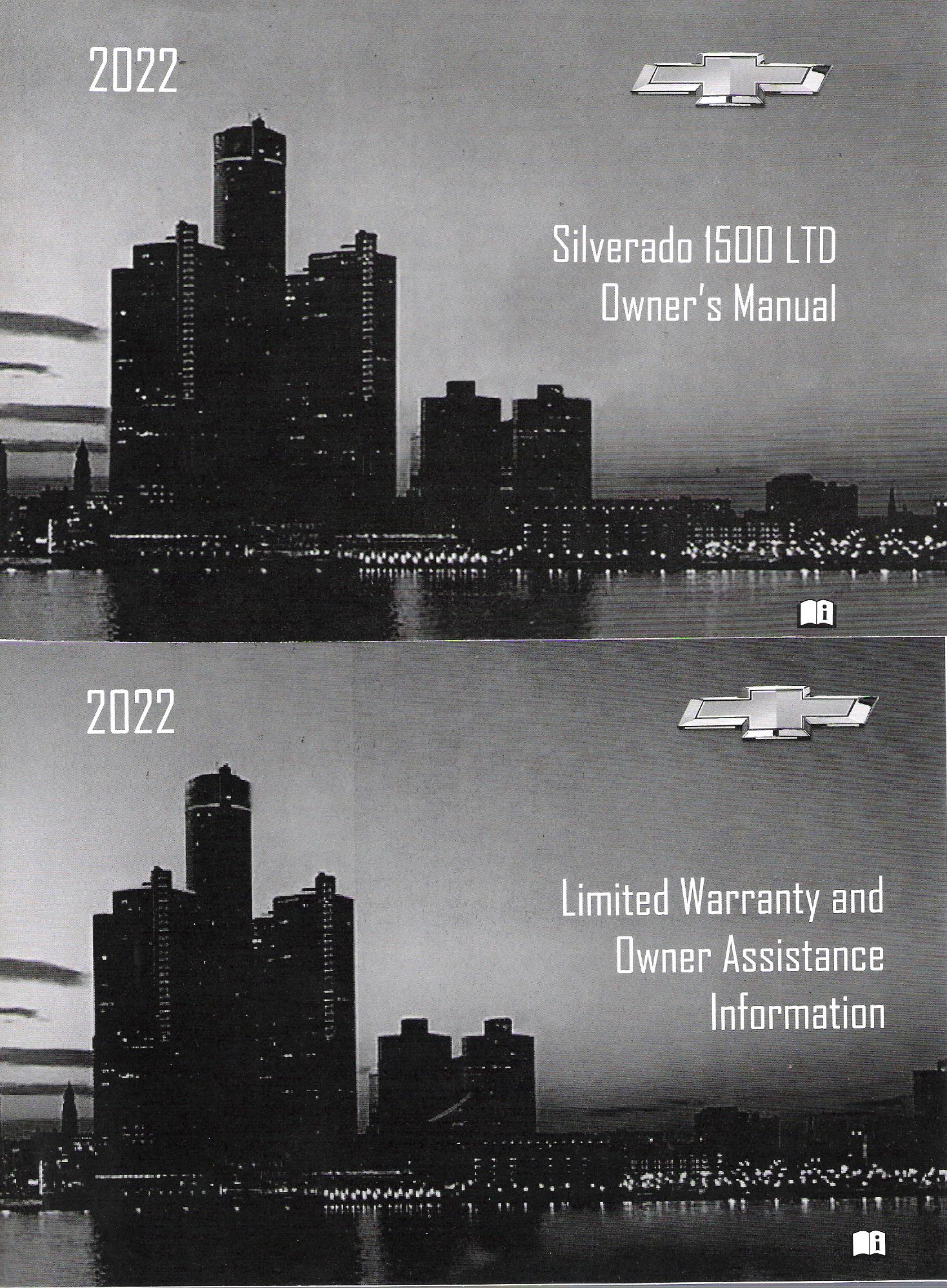 2022 Chevrolet Silverado 1500 Light Duty Owner's Manual Portfolio