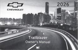 2026 Chevrolet Trailblazer Owner's Manual