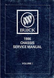 1986 Buick Chassis Service Manual (All Buick Models), 6 Volume Set