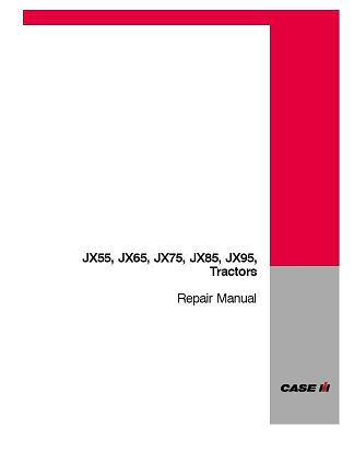 Case JX55, JX65, JX75, JX85, JX95 Tractor Service Manual- Complete 4 Volume Set